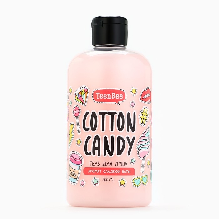Гель для душа, увлажнение, 500 мл, аромат сладкой ваты, TeenBee Гель для душа, увлажнение, 500 мл, аромат сладкой ваты, TeenBee