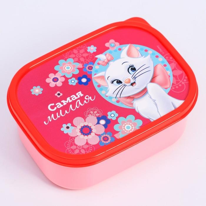 Ланч-бокс прямоугольный, 500 мл, Кошечка Мари Ланч-бокс прямоугольный, 500 мл, Кошечка Мари "Самая милая"