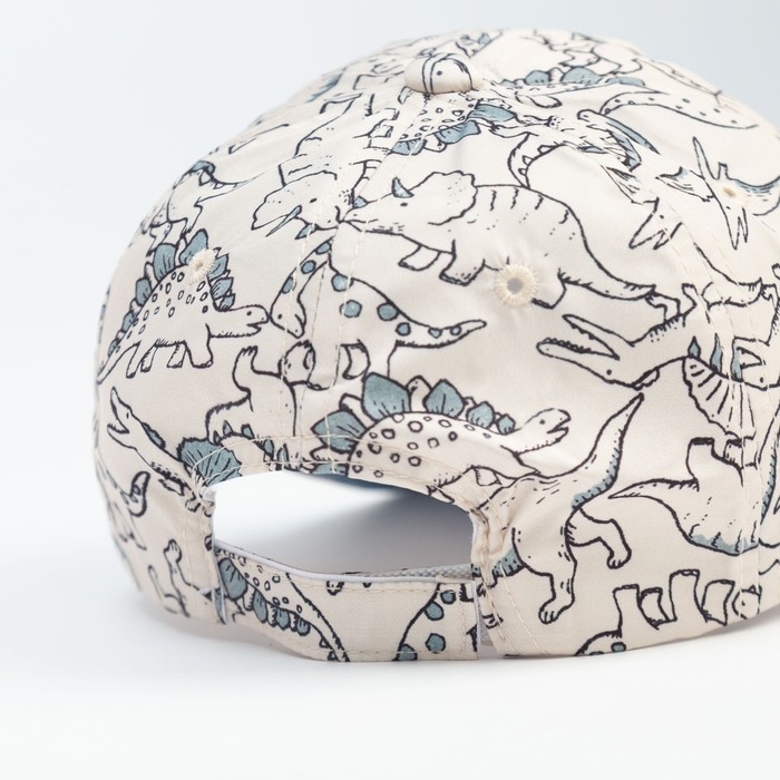 Кепка детская Кепка детская "Динозаврики" MINAKU цвет бежевый, р-р 50