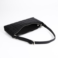 Сумка-багет на молнии, цвет чёрный