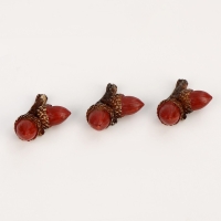 Миниатюра кукольная &laquo;Желуди&raquo;, набор 3 шт., размер 1 шт. &mdash; 1,5 &times; 2 &times; 1 см