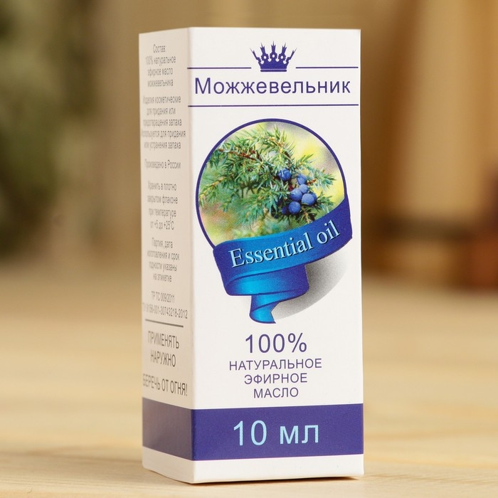 Эфирное масло "Можжевельник", флакон-капельница, аннотация, 10 мл, дезинфицирующее