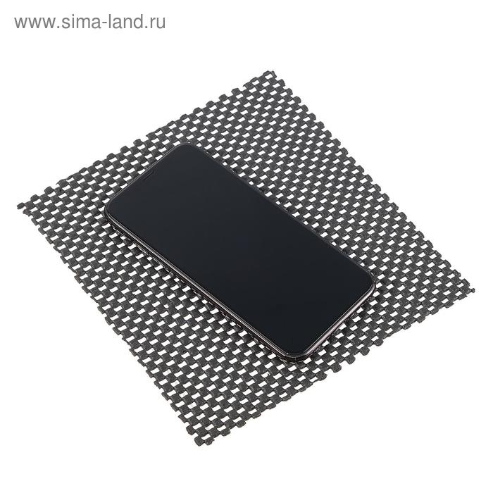 Коврик противоскольязщий 19&times;16 см, черный