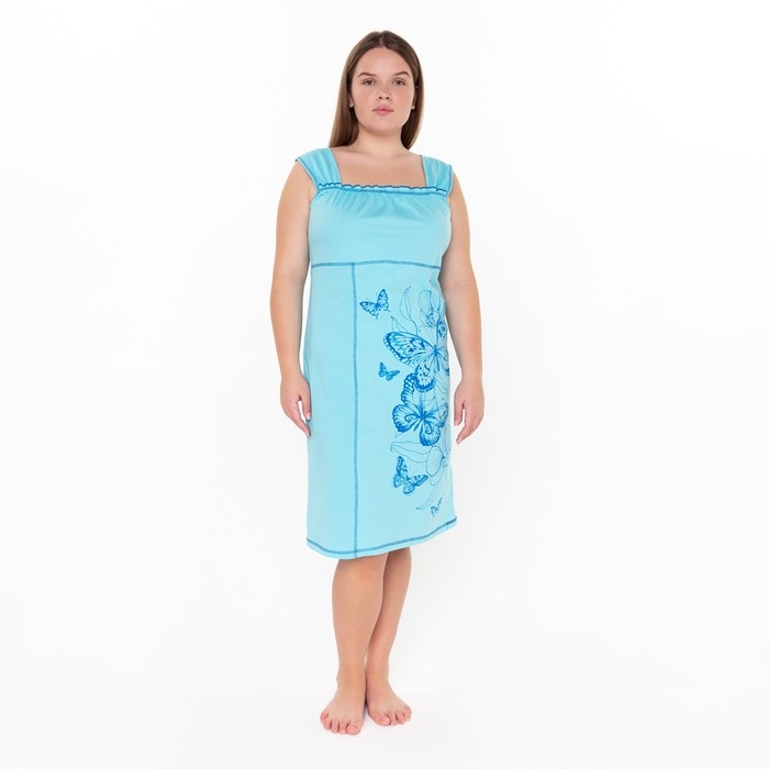Ночная сорочка женская, цвет голубой, размер 54 Ночная сорочка женская, цвет голубой, размер 54