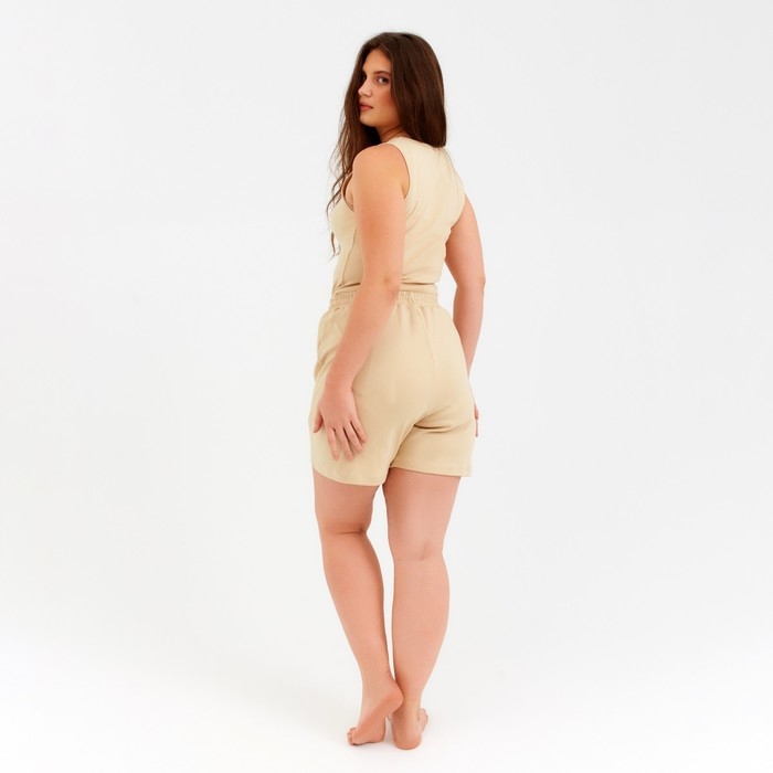 Шорты пижамные женские MINAKU: Home collection цвет бежевый, р-р 48 Шорты пижамные женские MINAKU: Home collection цвет бежевый, р-р 48