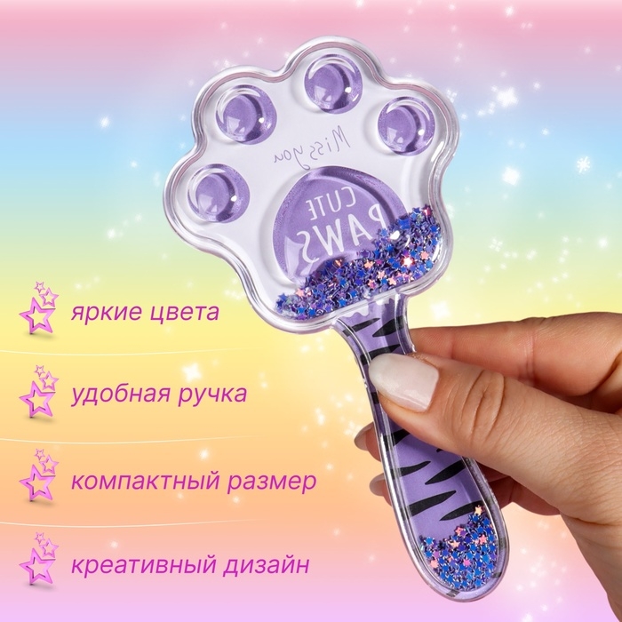 Расчёска - шейкер, 8 &times; 15,6 см, рисунок МИКС