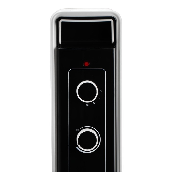 Обогреватель Centek CT-6222-7, масляный, напольный, 1500 Вт, 15 м&sup2;, 7 секций, бело-чёрный