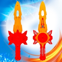 Набор волчков &laquo;Супер меч&raquo;, двойной запуск, с вертушкой