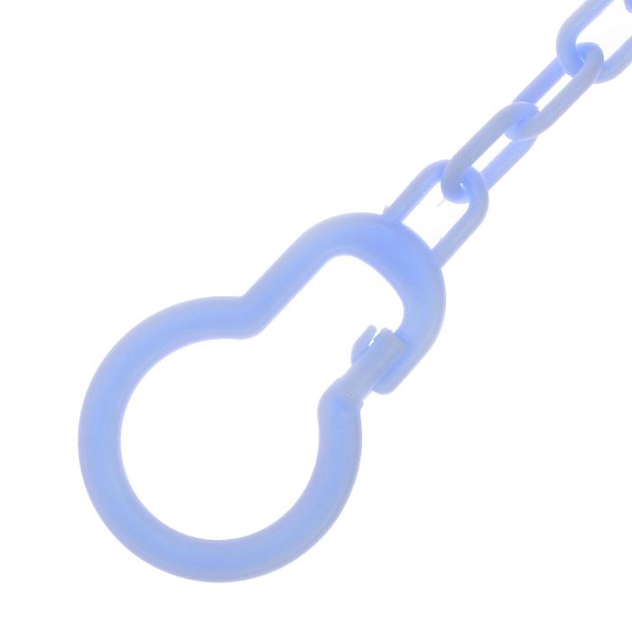 Держатель для соски - пустышки &laquo;Божья коровка&raquo;, на цепочке, цвет синий