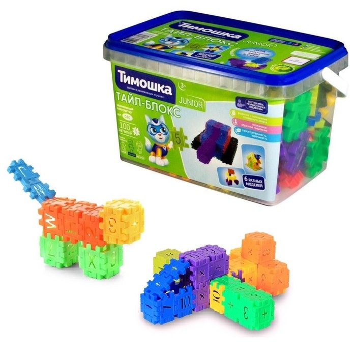 Конструктор &laquo;Тайл-блокс&raquo;, 100 деталей