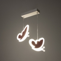 Светильник подвесной "Бабочки" LED 32Вт розовый 35х5х60см