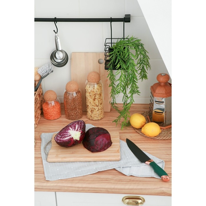 Нож шеф Доляна &laquo;Эсмиральда&raquo;, шеф, лезвие 20 см, цвет зелёный