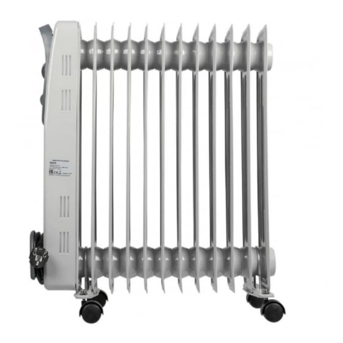 Масляный обогреватель "Ресанта" ОМ-12Н, 2500 Вт, 12 секций, 25 м&sup2;, белый