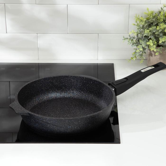 Сковорода &laquo;Гранит Star&raquo;, d=26 см, съёмная ручка, антипригарное покрытие, цвет тёмно-синий