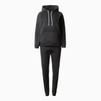 Костюм женский с начёсом (толстовка, брюки), цвет чёрный, размер 52 Костюм женский с начёсом (толстовка, брюки), цвет чёрный, размер 52