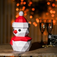 Новогодний набор для создания полигональной фигуры &laquo;Новый год: Снеговик&raquo;