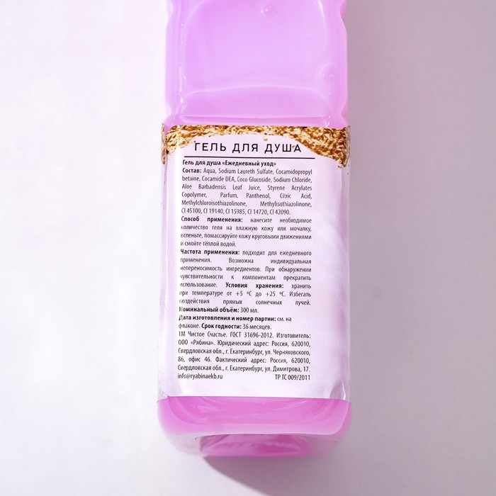 Гель для душа &laquo;Верь в мечты&raquo;, 300 мл, аромат молочного шоколада, ЧИСТОЕ СЧАСТЬЕ