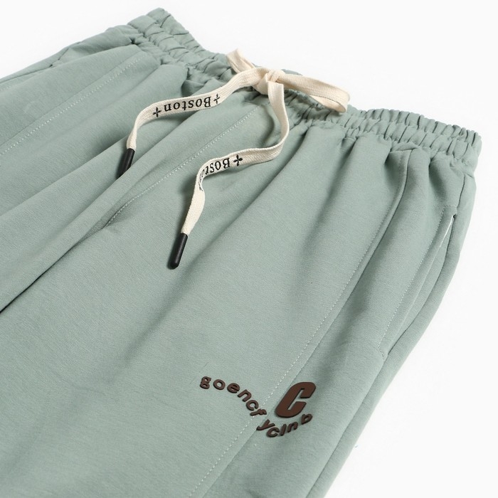 Брюки спортивные для девочек, цвет светло-зеленый, рост 164 см