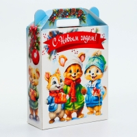 Новый год. Подарочная коробка Новогодняя Подарок "Мультяшки" с анимацией 16,8 х 6,8 х 20, 9 см. Новый год. Подарочная коробка Новогодняя Подарок "Мультяшки" с анимацией 16,8 х 6,8 х 20, 9 см.