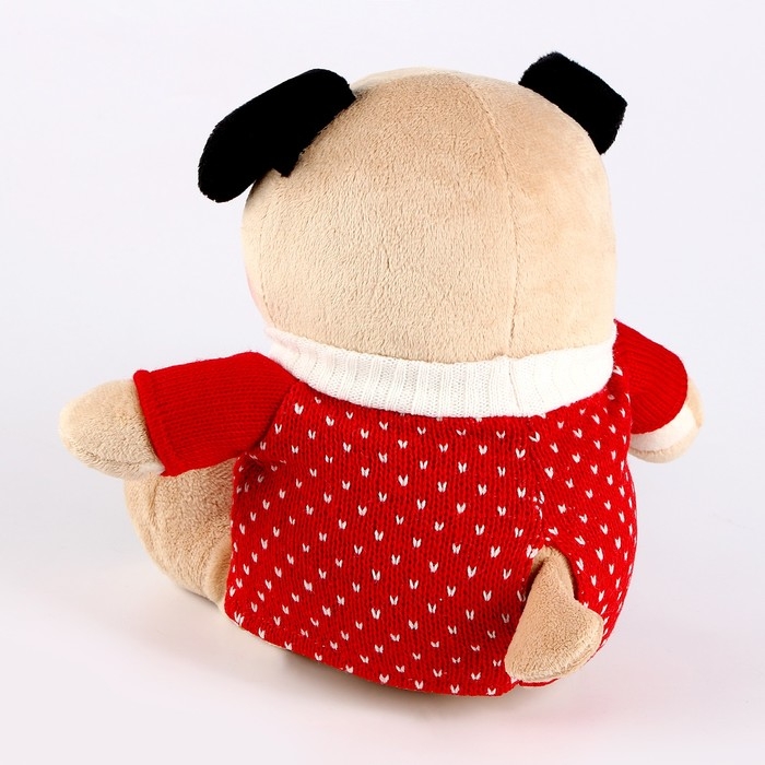 Мягкая игрушка &laquo;Боня&raquo;, в красном свитере, новогодний, 25 см