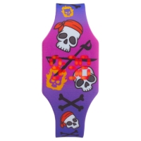 Часы наручные электронные, детские, "Черепа", ремешок l-22.5 см Часы наручные электронные, детские, "Черепа", ремешок l-22.5 см