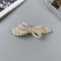 Заколка-автомат для волос "Ливия" бант лепестки, 8,5 см, золото Заколка-автомат для волос "Ливия" бант лепестки, 8,5 см, золото