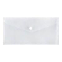 Набор папок-конвертов на кнопке 10 штук, travel (С6+), 150 мкм, Calligrata Standard, прозрачные, микс