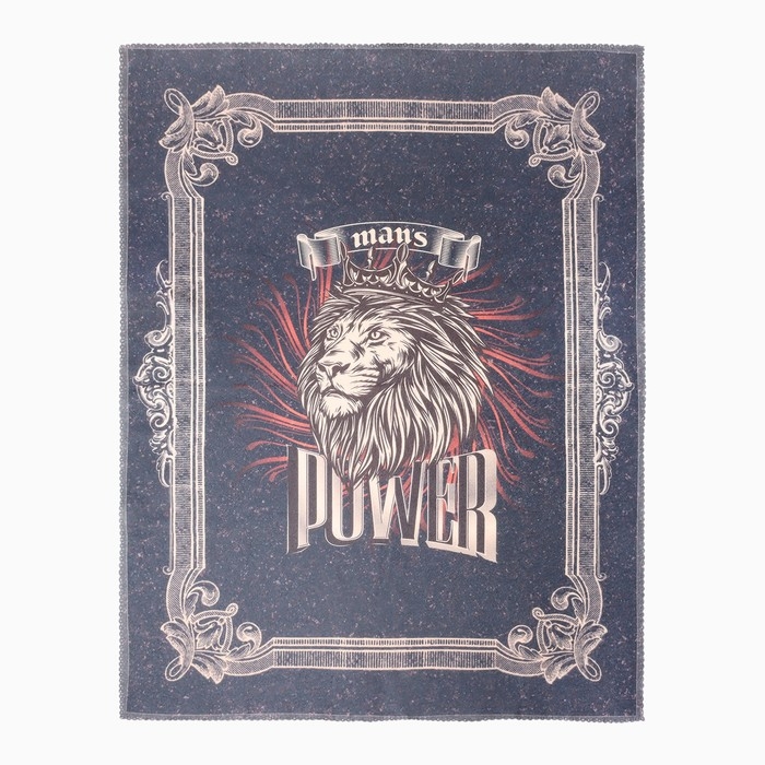 Набор подарочный "Man's power" плед, носки, перчатки