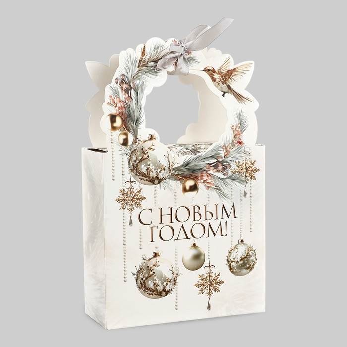 Коробка новогодняя складная &laquo;Роскошный Новый год&raquo; 12.3 х 21 х 5.3 см, Новый год