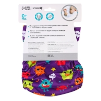 Многоразовый подгузник &laquo;Монстрики&raquo;, 3-15 кг, цвет фиолетовый, Крошка Я