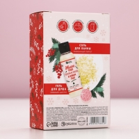 Подарочный набор косметики &laquo;С Новым Годом&raquo;, гель для душа 100 мл и соль для ванны 100 г, аромат пряного цитруса, ЧИСТОЕ СЧАСТЬЕ