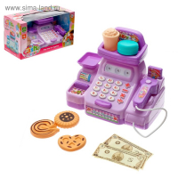 Игровой набор касса &laquo;Весёлый магазинчик&raquo; с аксессуарами, свет, звук