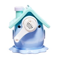 Точилка механическая с контейнером, 5 видов заточки, Домик синий