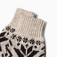 Носки женские шерстяные, цвет бежевый, размер 23-25 Носки женские шерстяные, цвет бежевый, размер 23-25