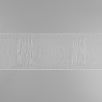 Шторная лента трубная, органза, 10 см, 50 ± 1 м, цвет прозрачный Шторная лента трубная, органза, 10 см, 50 ± 1 м, цвет прозрачный