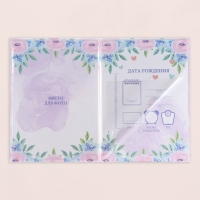 Папка под свидетельство о рождении "Малыш" радуга, А5 Папка под свидетельство о рождении "Малыш" радуга, А5