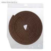 Уплотнитель резиновый ТУНДРА, профиль D, размер 9х8 мм, коричневый, в упаковке 10 м Уплотнитель резиновый ТУНДРА, профиль D, размер 9х8 мм, коричневый, в упаковке 10 м