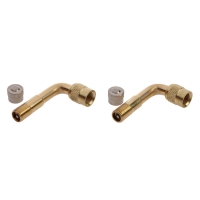 Удлинитель вентиля TORSO, металлический, угол 90°, набор 2 шт Удлинитель вентиля TORSO, металлический, угол 90°, набор 2 шт