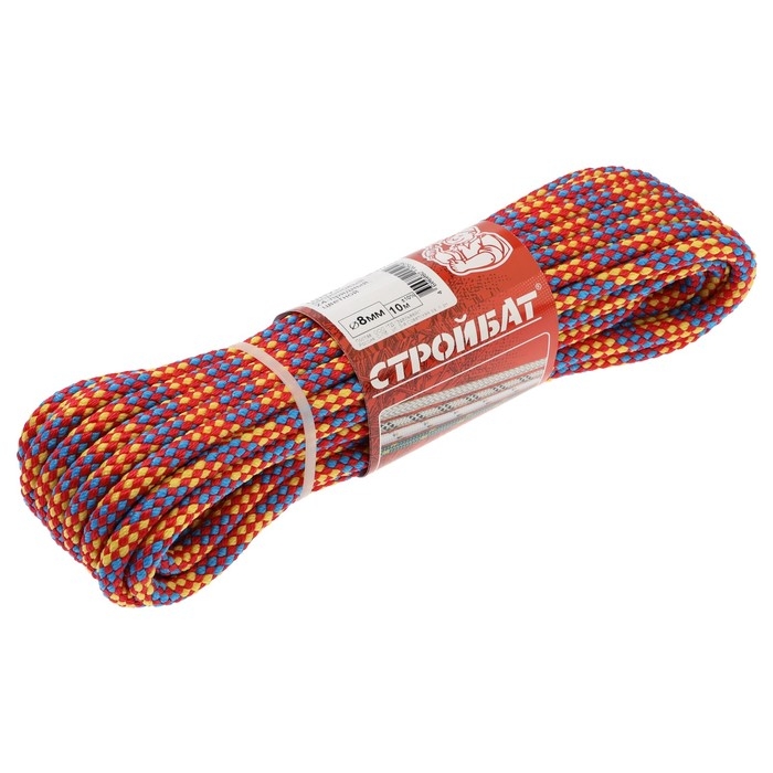 Шнур капрон.24-х прядный  8,0 мм цветной 10 м