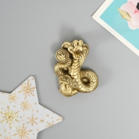 Магнит полистоун "Денежная змейка" бронза МИКС 5х2х7 см Магнит полистоун "Денежная змейка" бронза МИКС 5х2х7 см