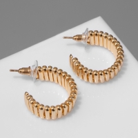 Серьги металл «Геометрия» дорожка акары, мини, цвет золото, d=2,2 см Серьги металл «Геометрия» дорожка акары, мини, цвет золото, d=2,2 см