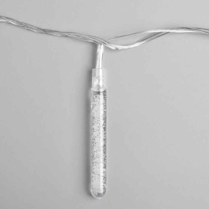 Гирлянда «Нить» 5 м с насадками «Сосульки с пузырьками», IP20, прозрачная нить, 20 LED, свечение мульти (RG/RB), мигание, 220 В Гирлянда «Нить» 5 м с насадками «Сосульки с пузырьками», IP20, прозрачная нить, 20 LED, свечение мульти (RG/RB), мигание, 220 В