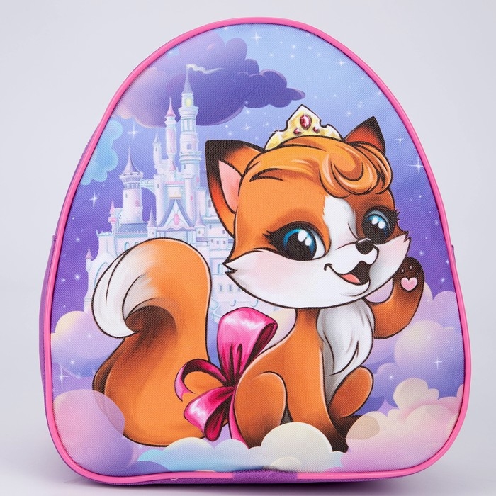 Рюкзак детский для девочки &laquo;Лиса на облаке&raquo;, 23х20,5 см, отдел на молнии