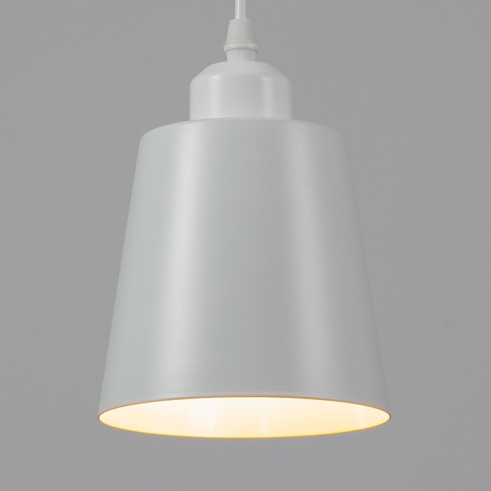 Светильник BayerLux Подвес Светильник BayerLux Подвес "Цилиндр" 1x40Вт E27 белый 13х13х16-96 см