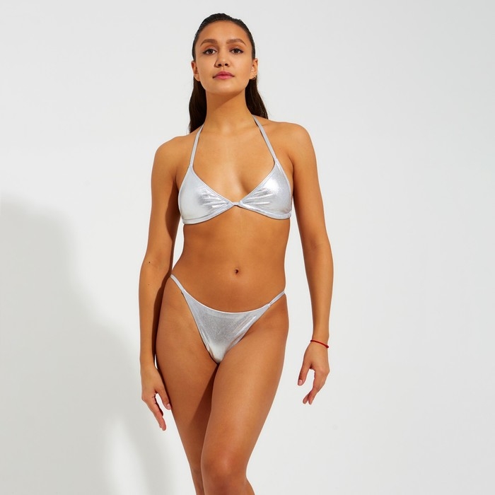 Купальник раздельный MINAKU цвет серебряный, размер 48 Купальник раздельный MINAKU цвет серебряный, размер 48