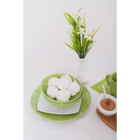 Тарелка квадратная фарфоровая &laquo;Бельё&raquo;, 19&times;19 см