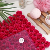 Розы мыльные фуксия, набор 81 шт