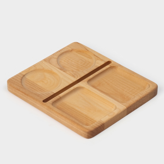 Блюдо для подачи Adelica, 20×18×1,8 см, пропитано маслом, берёза Блюдо для подачи Adelica, 20×18×1,8 см, пропитано маслом, берёза