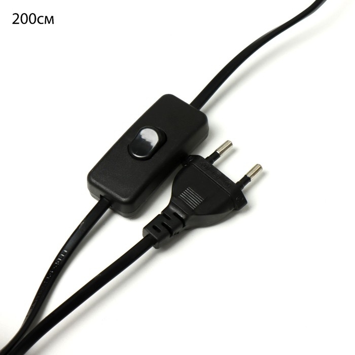 Бра с переключателем на проводе "Бьянка" Е14 40Вт черный 17х11х17см