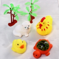 Набор резиновых игрушек для ванны &laquo;На острове&raquo;, с пищалкой, 8 шт, Крошка Я